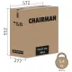 Офисное кресло Chairman 033 Россия ткань велюр T-14 коричневый. Фото товара с разных ракурсов.
