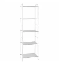 Стеллаж на металлокаркасе "Валенсия-15", 455*300*1555 мм, 5 полок, белый, СТВ15 Б