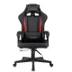 Кресло игровое Zombie GAME TETRA черный/красный эко.кожа крестов. пластик. Фото товара с разных ракурсов.